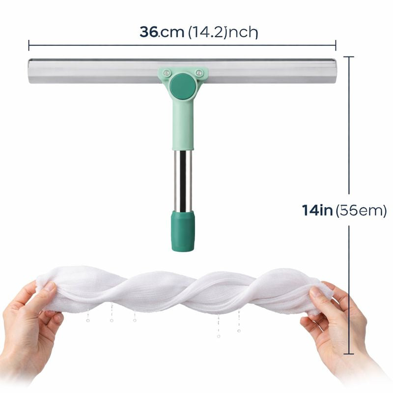 180° Rotatable Wiper with Telescopic Handle – Stainless Steel