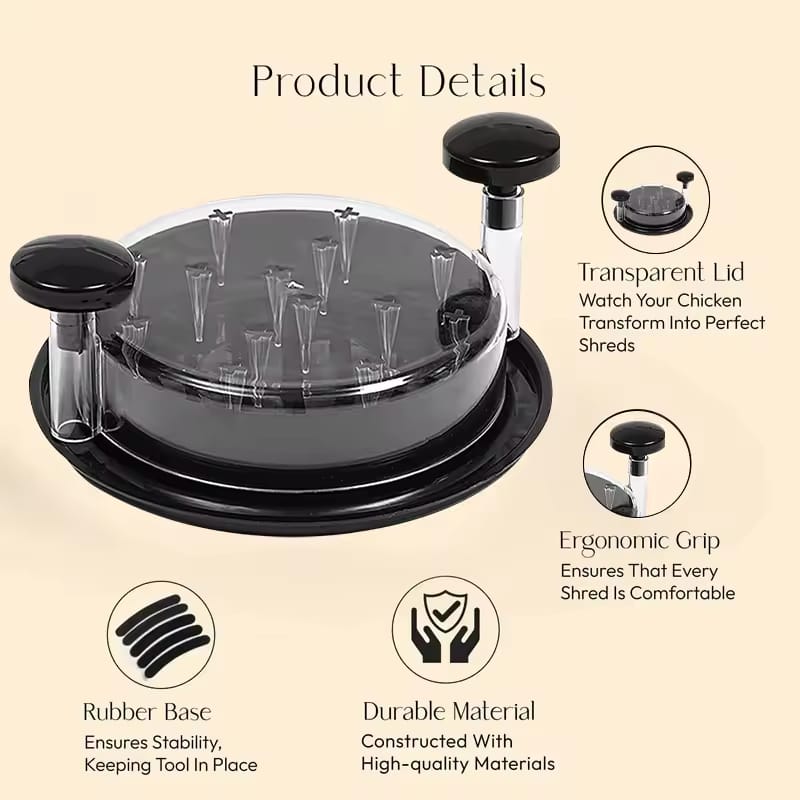 Ergonomic Chicken& Meat Shredder