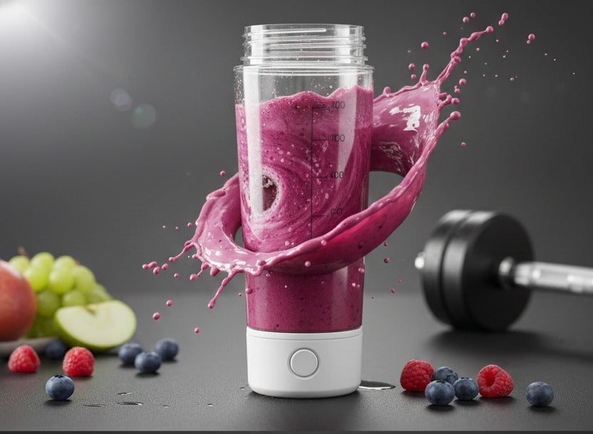 Portable Electric Protein Shaker Bottle USB Rechargeable